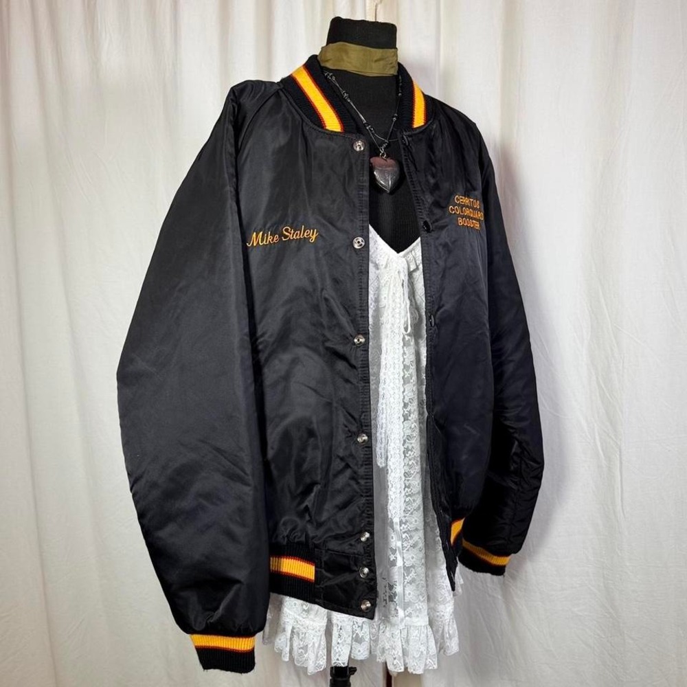 Vintage XL Nylon Bomber Jacket – Cerritos Color Guard‎